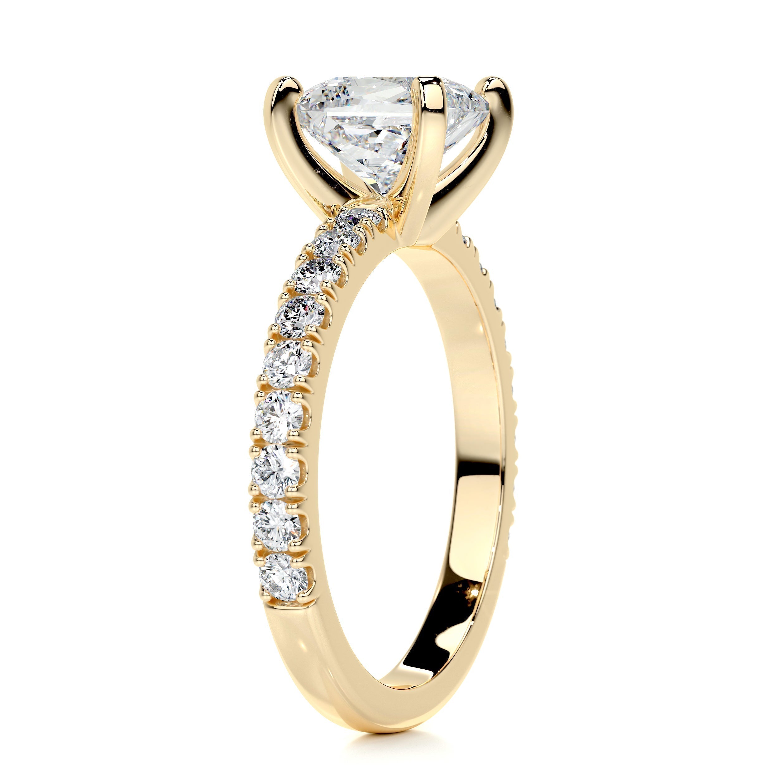 Princess Pave Lab Grown Diamond Engagement Ring