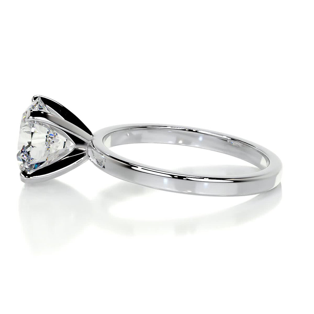 Round Solitaire Lab Grown Diamond Engagement Ring