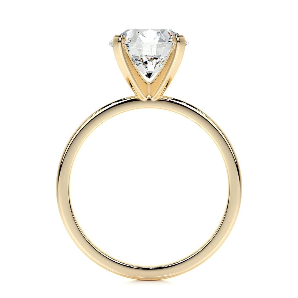 Round Solitaire Lab Grown Diamond Engagement Ring
