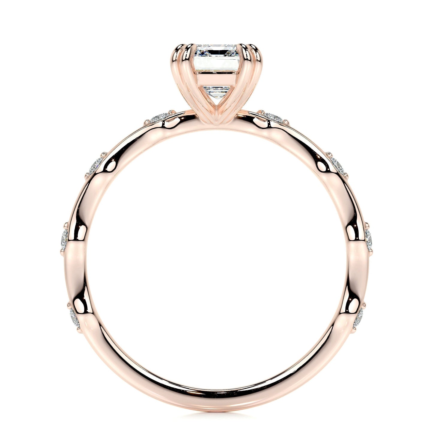 1.50 CT Emerald Solitaire CVD E/VS1 Diamond Engagement Ring 14