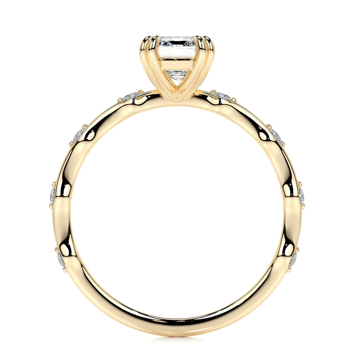 1.50 CT Emerald Solitaire CVD E/VS1 Diamond Engagement Ring 11