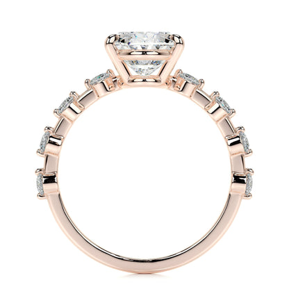 3.0 CT Oval Solitaire CVD  E/VS1 Diamond Engagement Ring 17