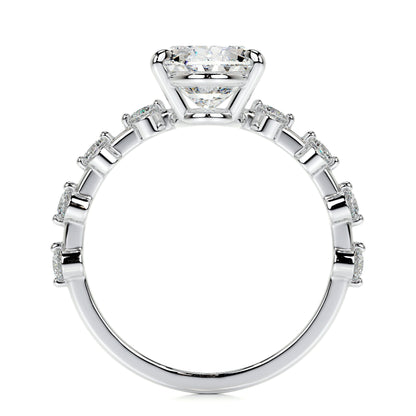 3.0 CT Oval Solitaire CVD  E/VS1 Diamond Engagement Ring 7