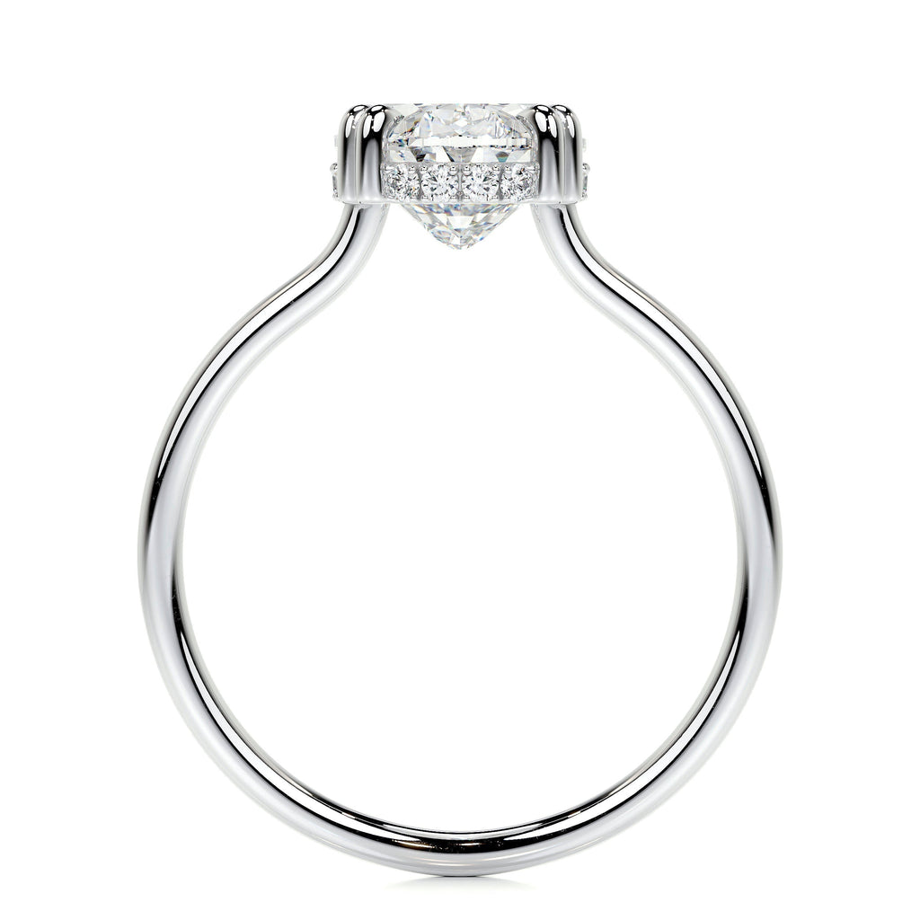 Oval Hidden Halo Lab Grown Diamond Engagement Ring