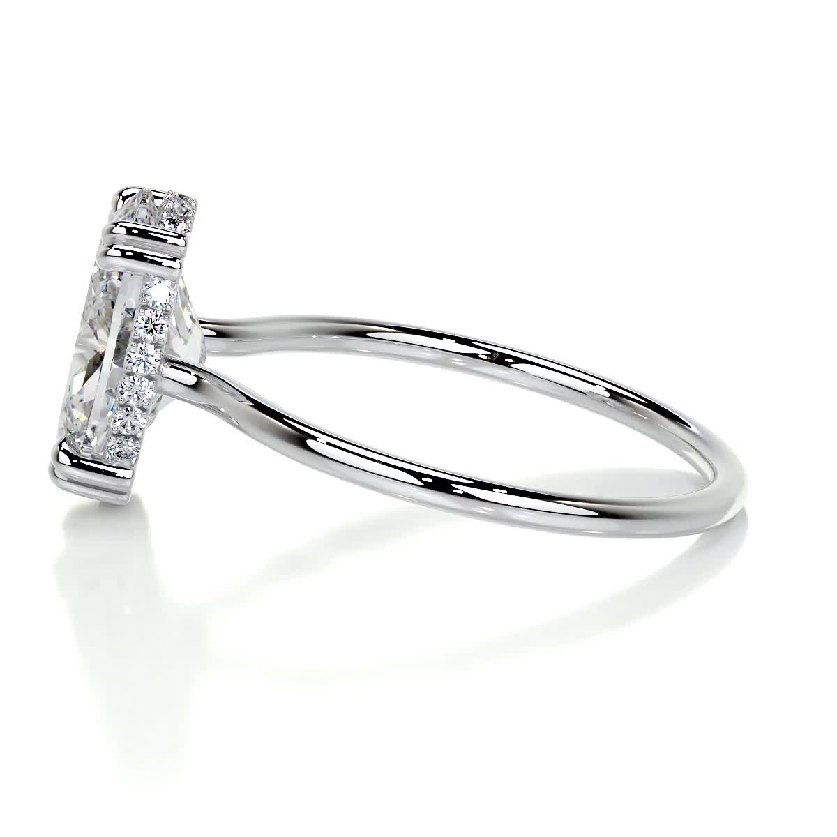 Oval Hidden Halo Lab Grown Diamond Engagement Ring
