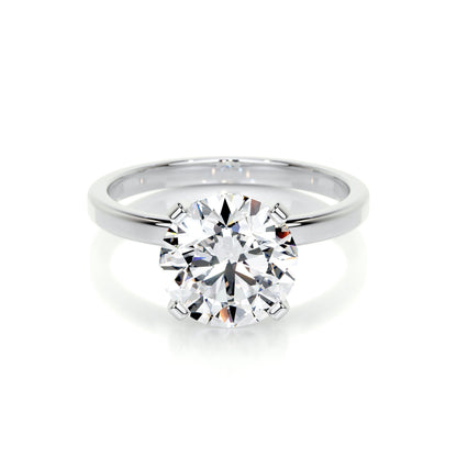 3.0 CT Princess Solitaire CVD F/VS2 Diamond Engagement Ring 24