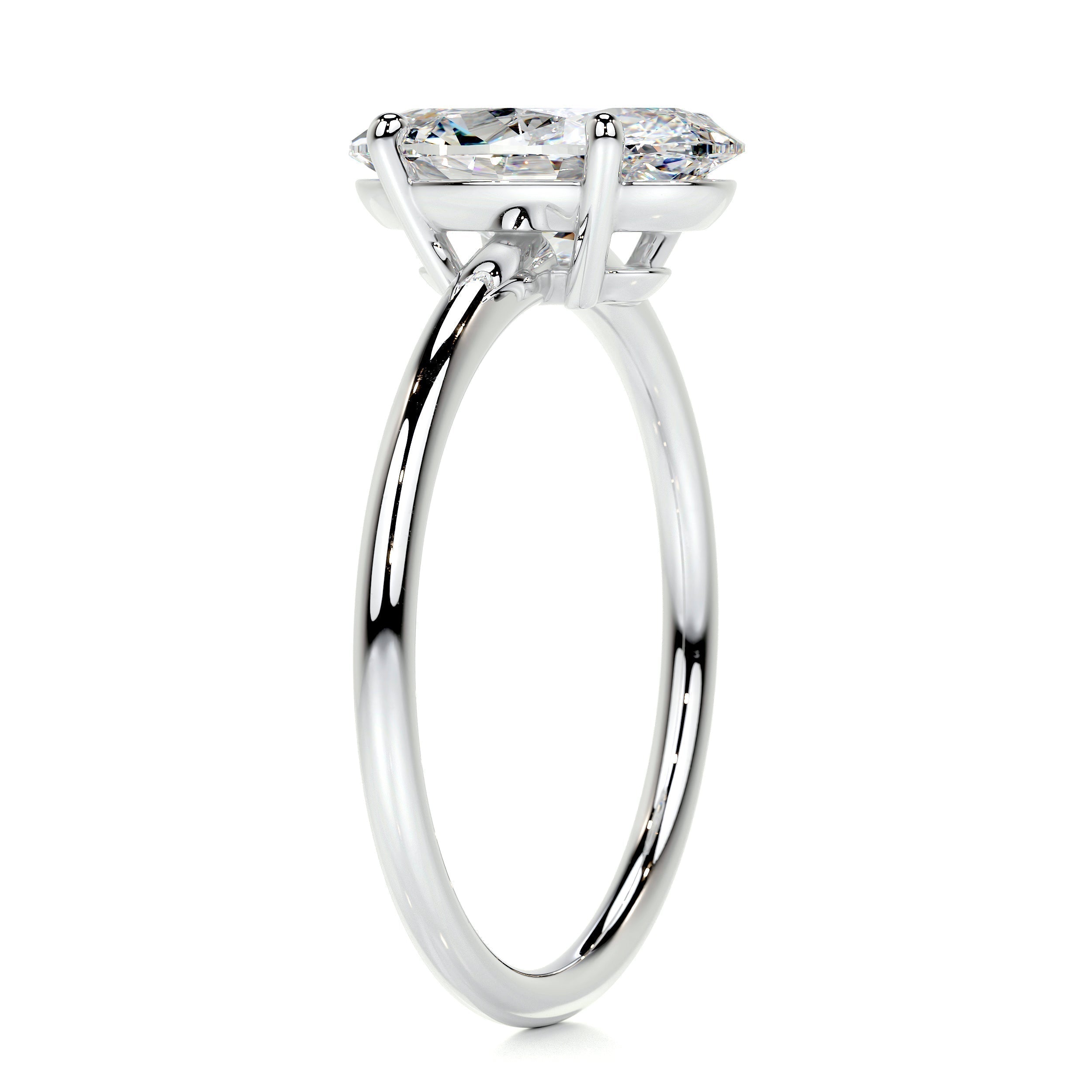 Oval Solitaire Lab Grown Diamond Engagement Ring