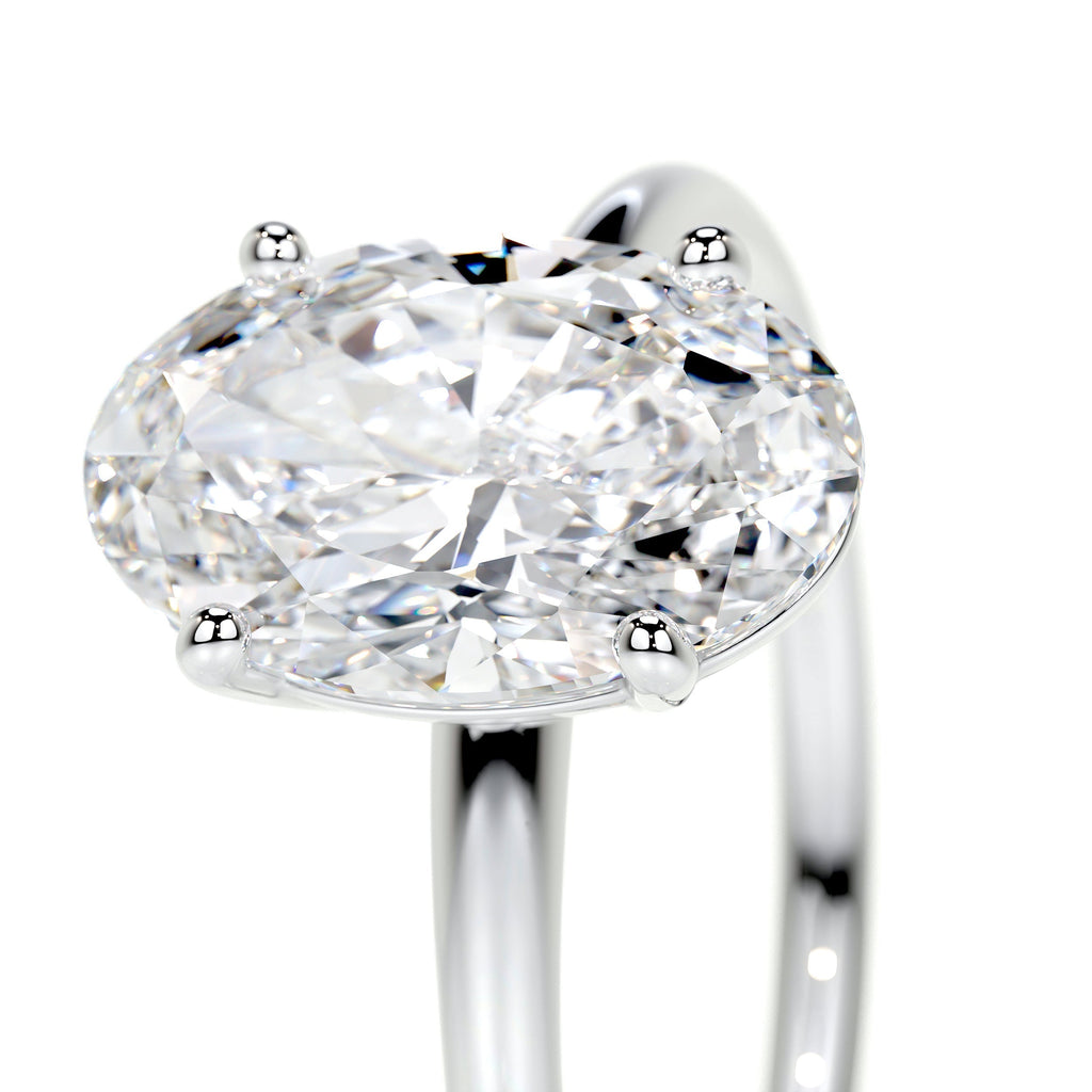 Oval Solitaire Lab Grown Diamond Engagement Ring