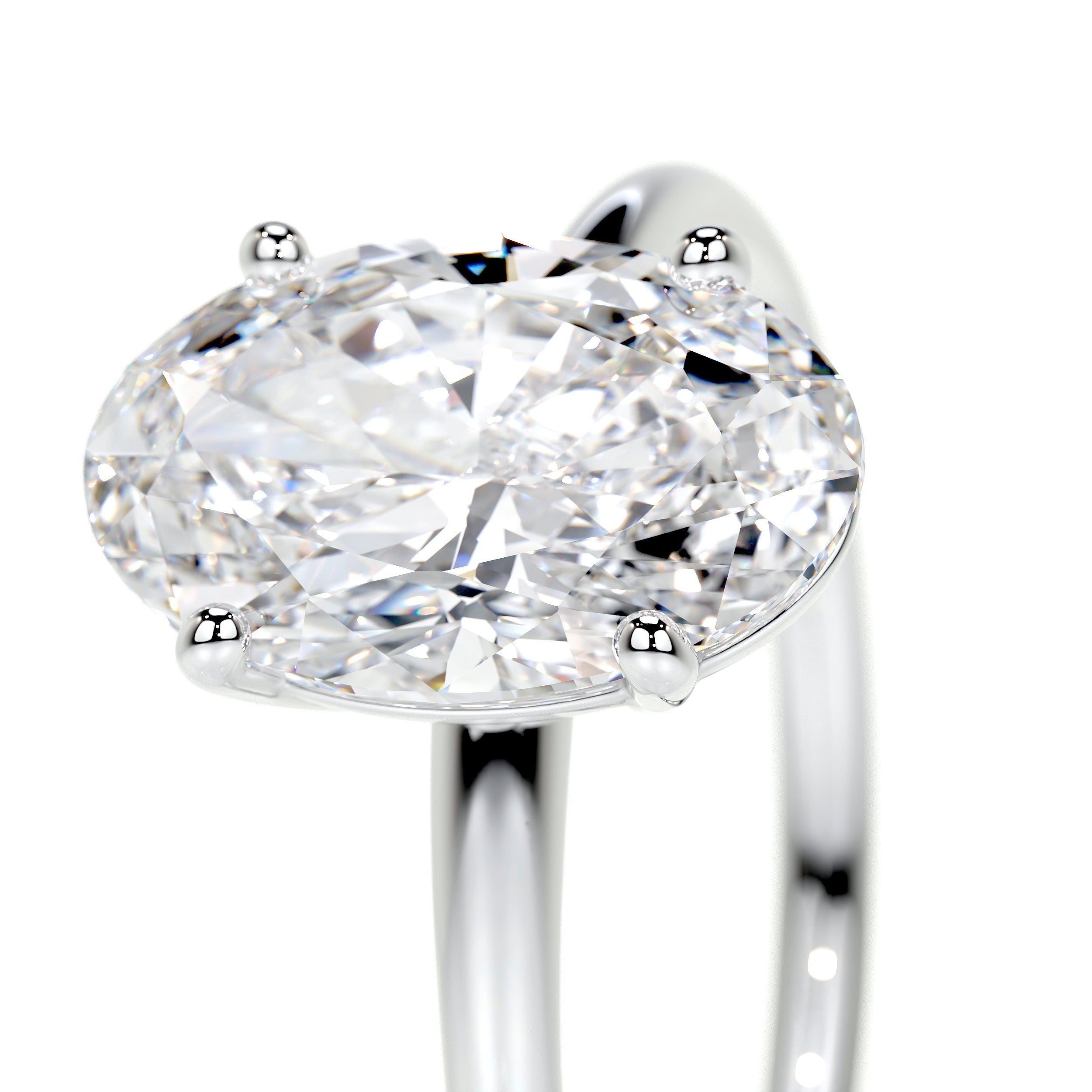 Oval Solitaire Lab Grown Diamond Engagement Ring