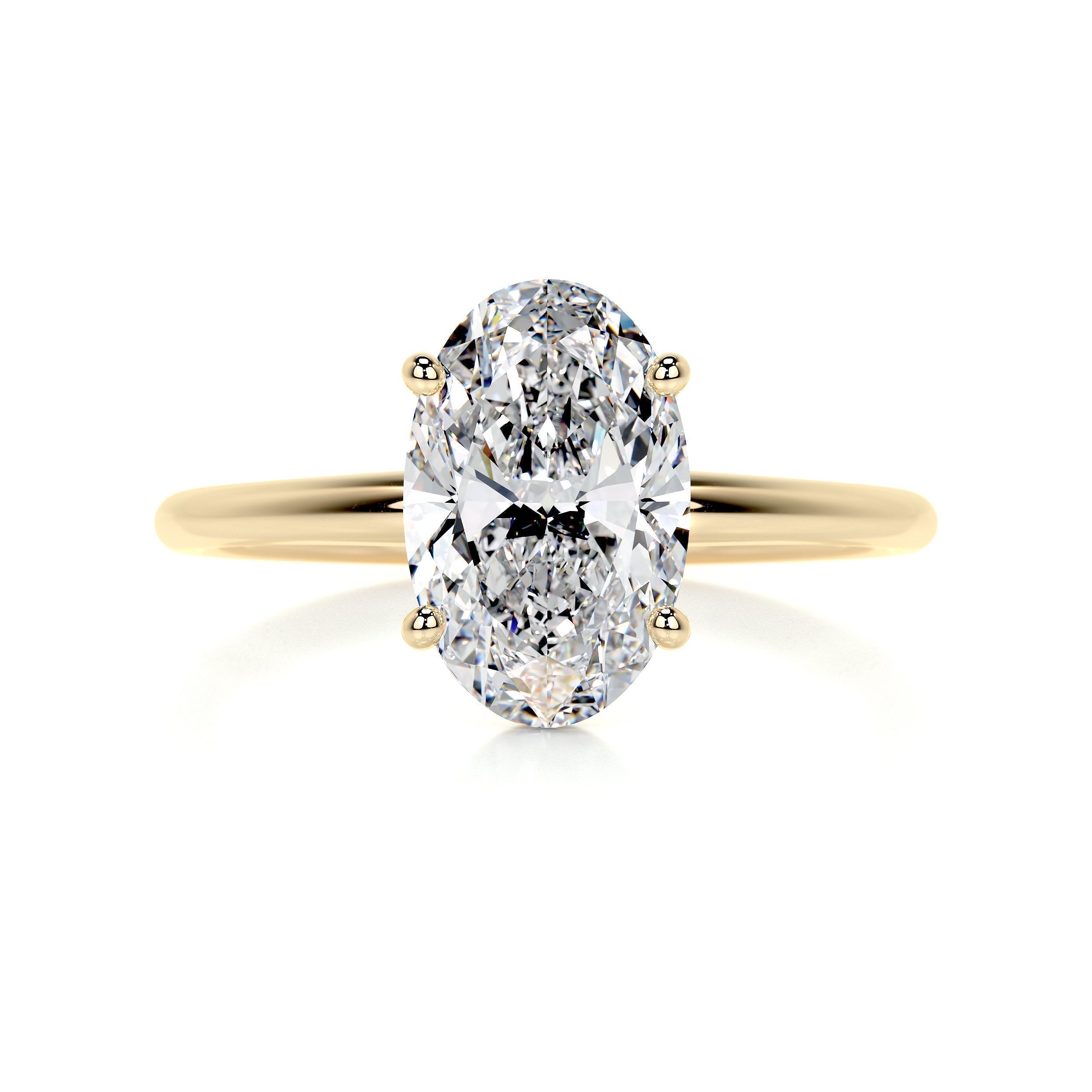 Oval Solitaire Lab Grown Diamond Engagement Ring