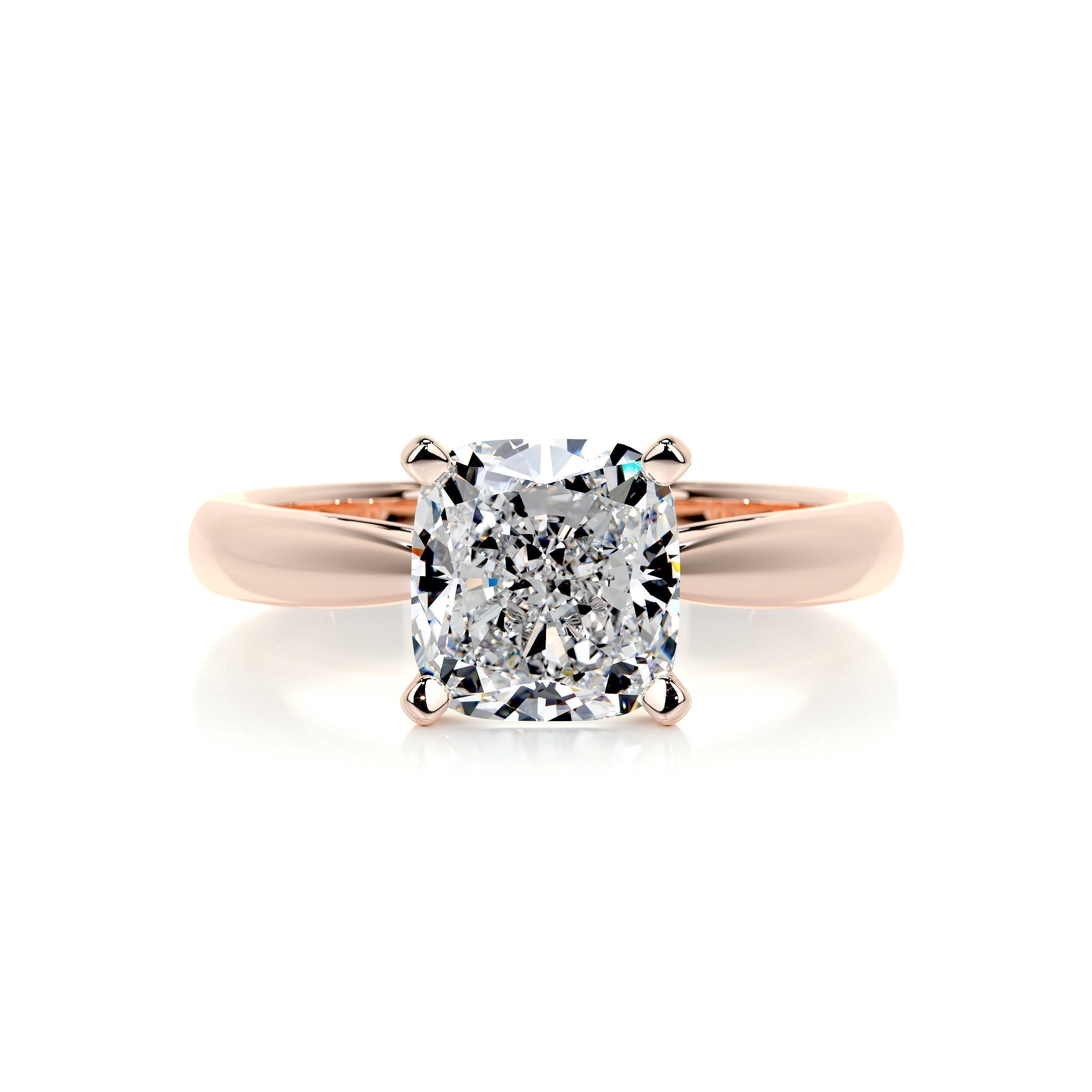 Cushion Solitaire Lab Grown Diamond Engagement Ring
