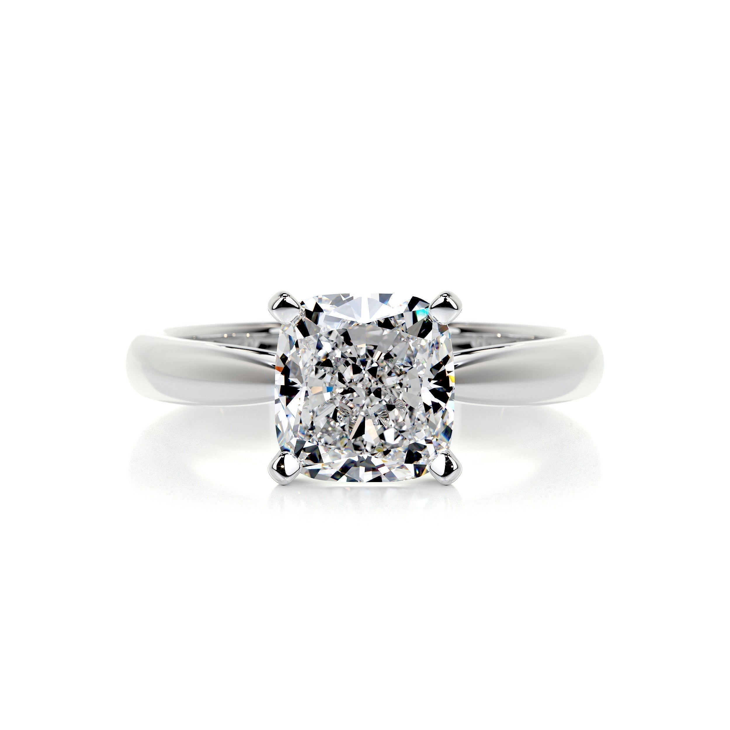 Cushion Solitaire Lab Grown Diamond Engagement Ring