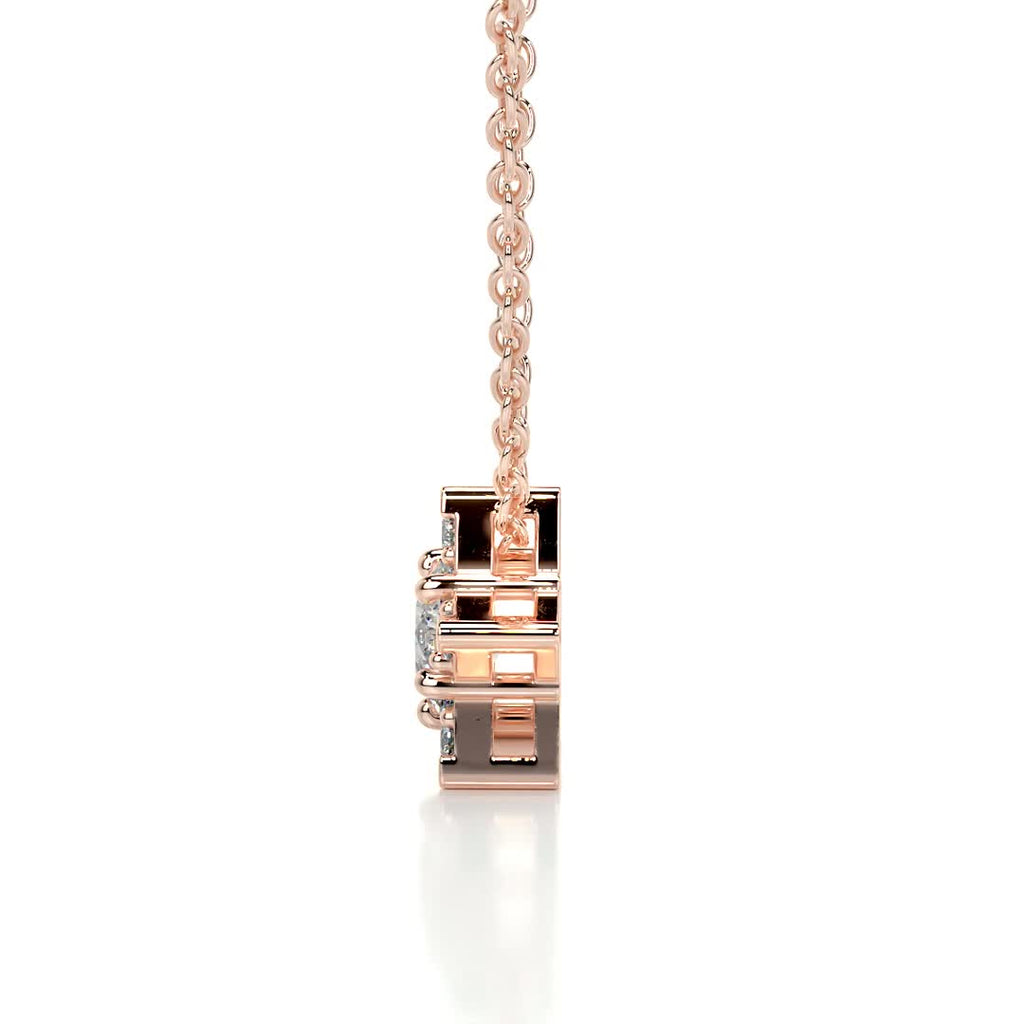 0.25 CT Round Lab Grown Diamond Necklace