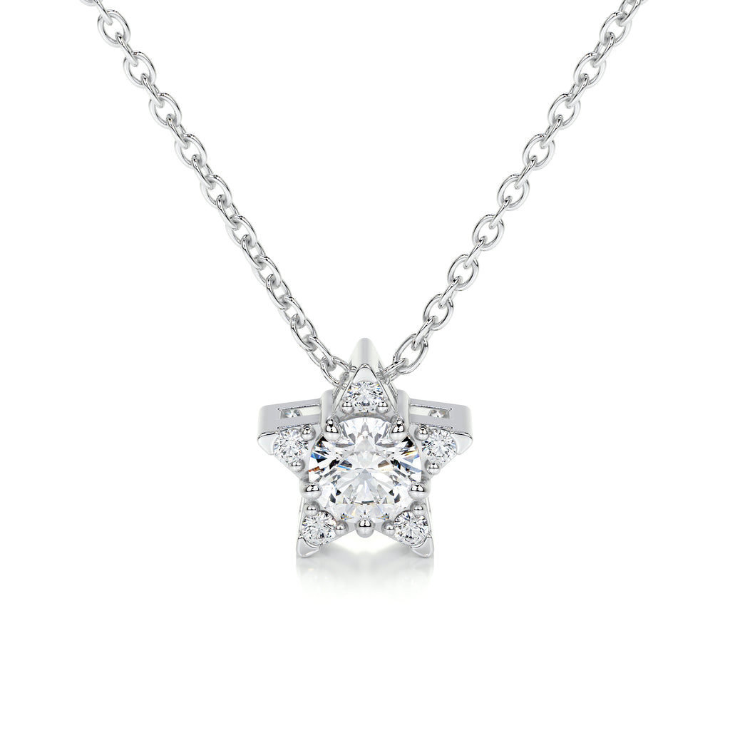0.25 CT Round Lab Grown Diamond Necklace