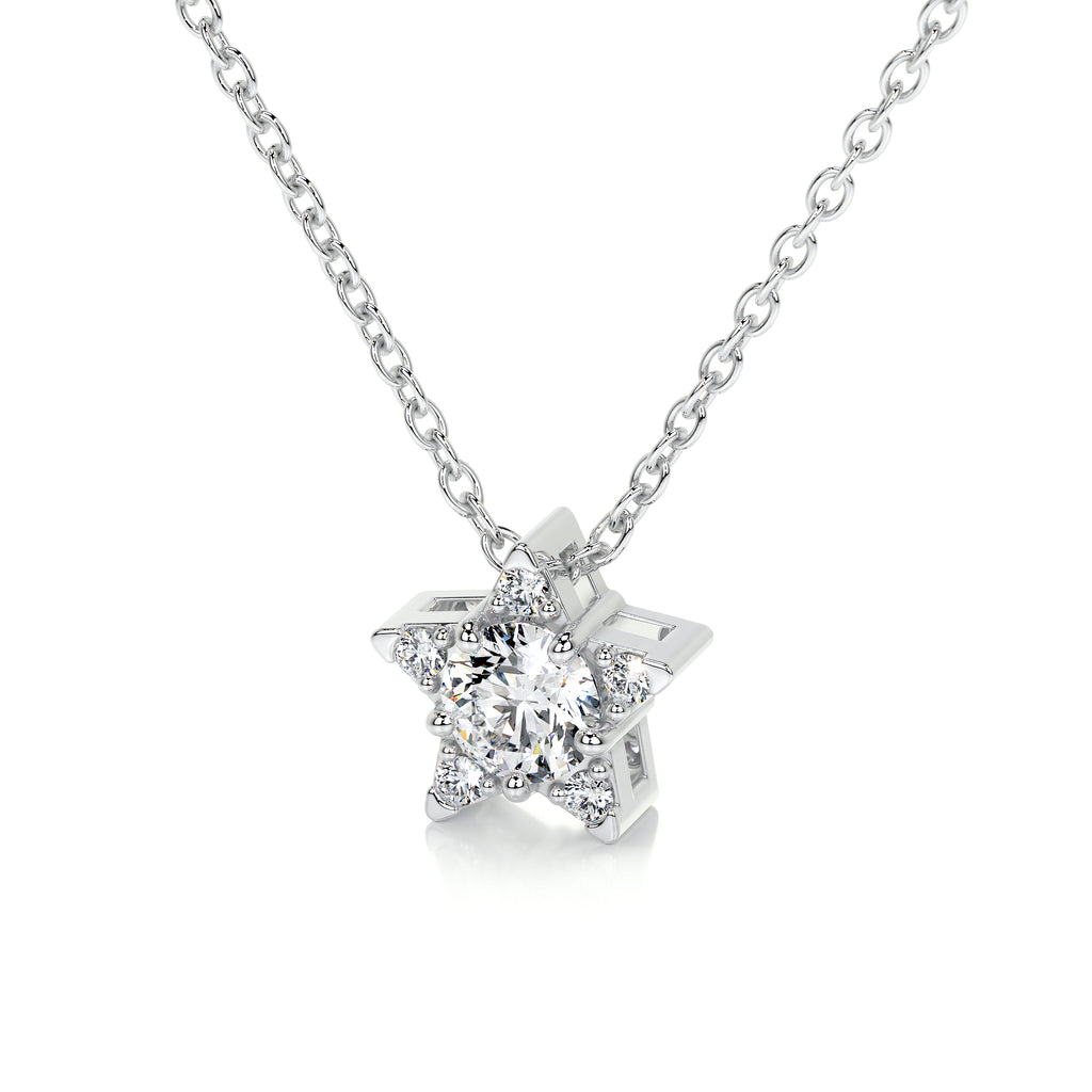 0.25 CT Round Lab Grown Diamond Necklace