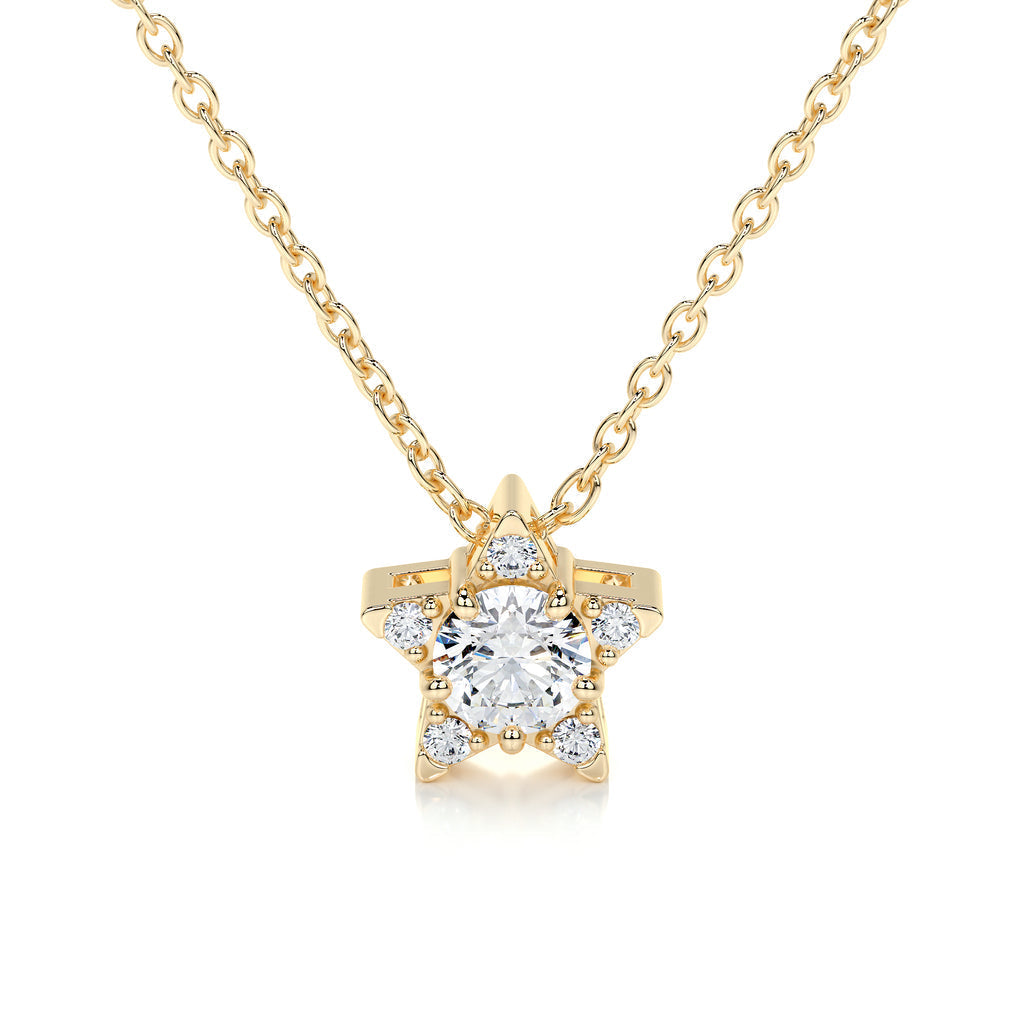0.25 CT Round Lab Grown Diamond Necklace