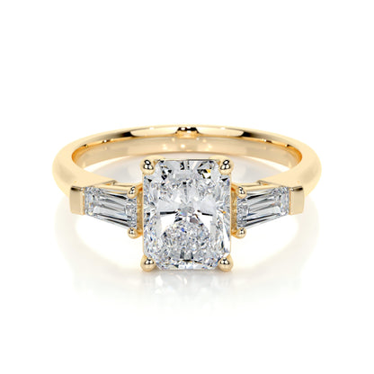 1.50 CT Radiant Three Stones CVD G/VS2 Diamond Engagement Ring 8