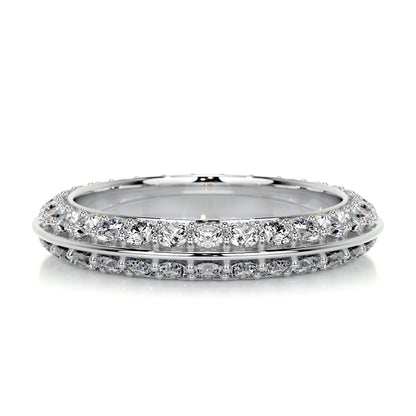 0.5 CT Round Full Eternity CVD EF/VVS Diamond Wedding Band 1
