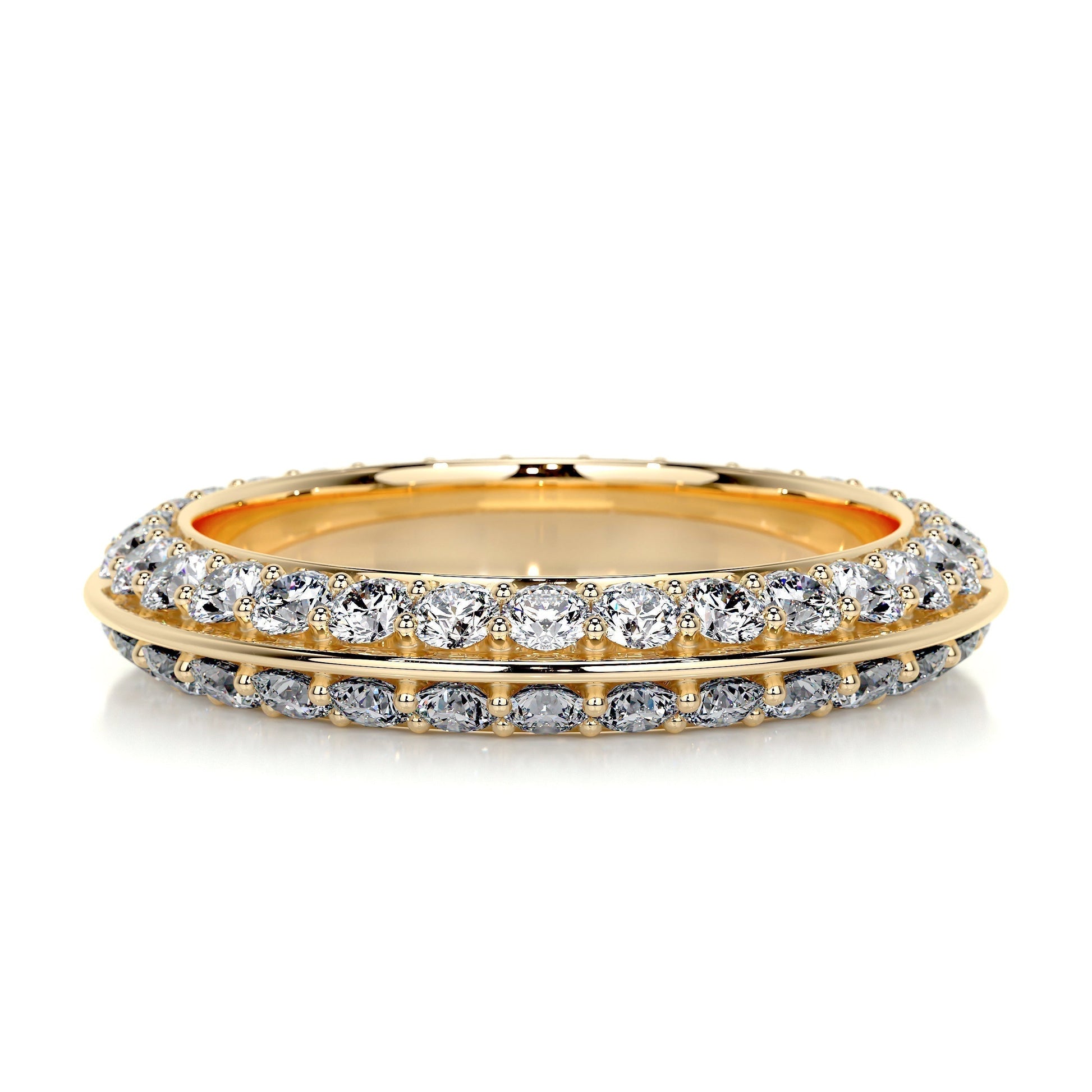 0.5 CT Round Full Eternity CVD EF/VVS Diamond Wedding Band 4