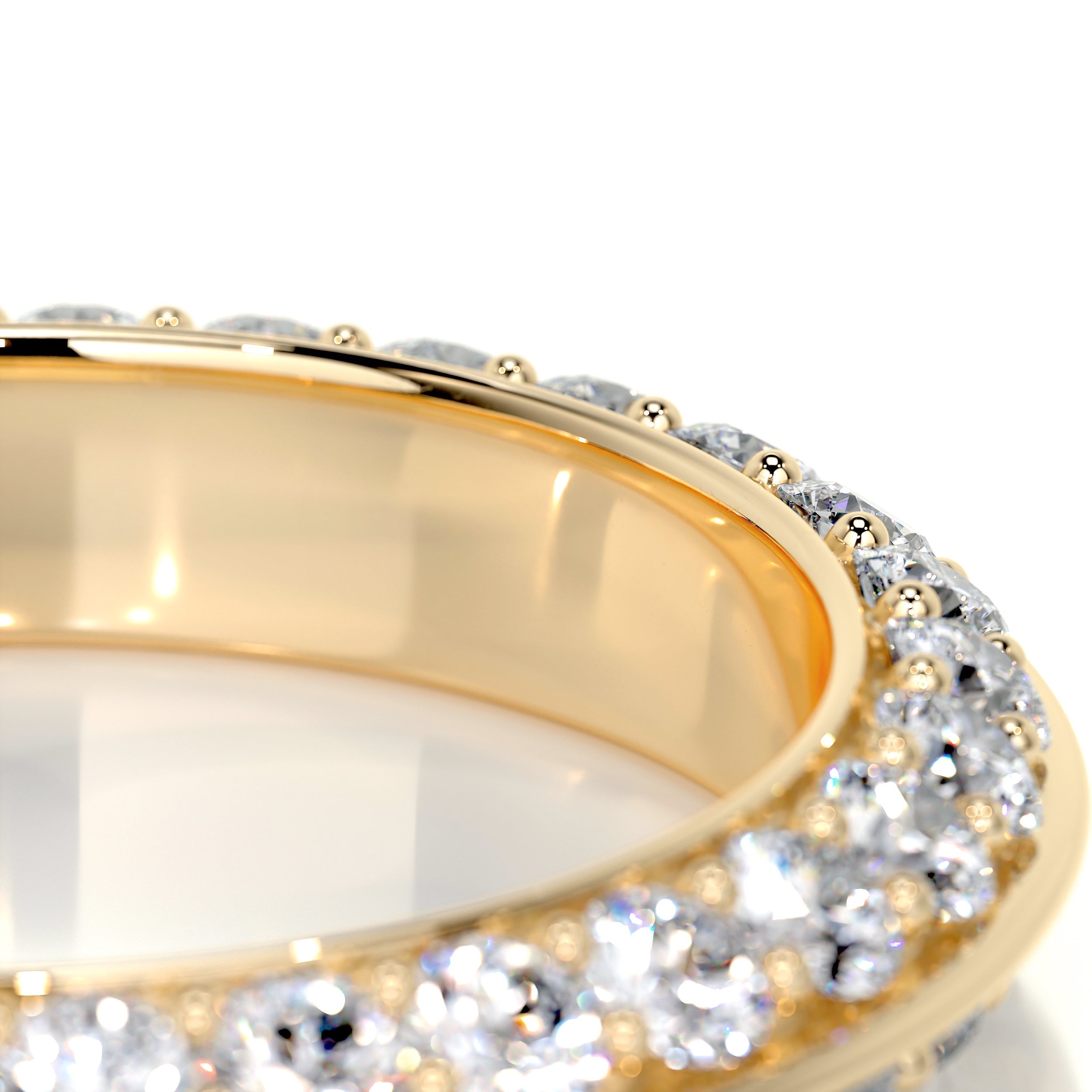 0.5 CT Round Full Eternity Lab Grown Diamond Wedding Band