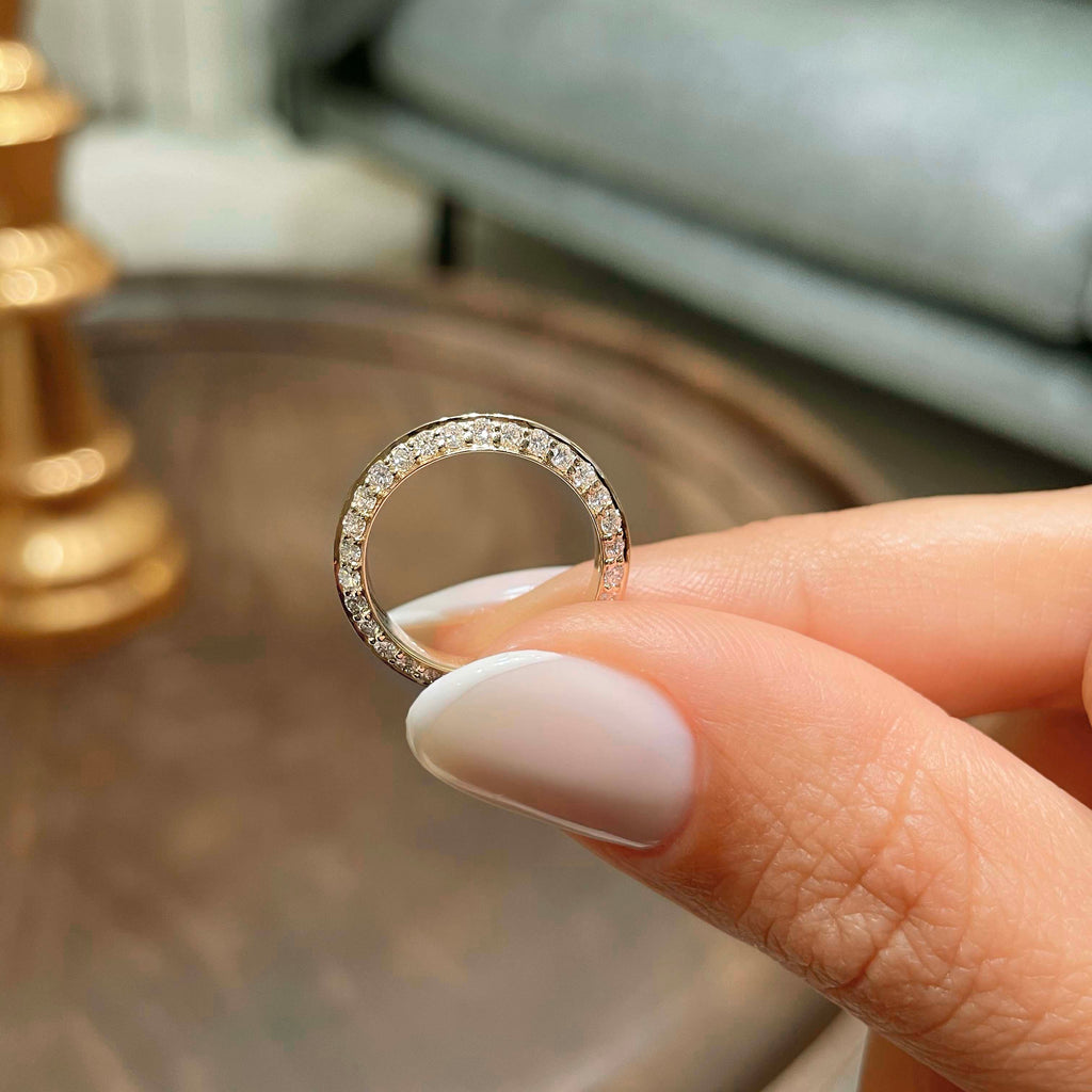 0.5 CT Round Full Eternity Lab Grown Diamond Wedding Band