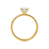 1.50 CT Oval Hidden Halo CVD E/VVS2 Diamond Engagement Ring