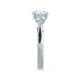 1.0 CT Round Three Stones CVD F/VVS2 Diamond Engagement Ring
