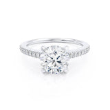 1.0 CT Round Solitaire CVD G/VVS2 Diamond Engagement Ring