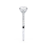1.20 CT Round Pave Setting CVD G/VS2 Diamond Engagement Ring