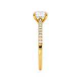 1.20 CT Round Pave Setting CVD E/VVS1 Diamond Engagement Ring
