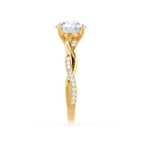1.20 CT Round Solitaire CVD F/VS2 Diamond Engagement Ring