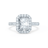 1.20 CT Radiant Halo CVD F/VVS2 Diamond Engagement Ring