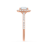 1.20 CT Cushion Halo CVD G/VVS1 Diamond Engagement Ring