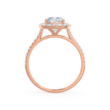 1.20 CT Cushion Halo CVD G/VVS1 Diamond Engagement Ring