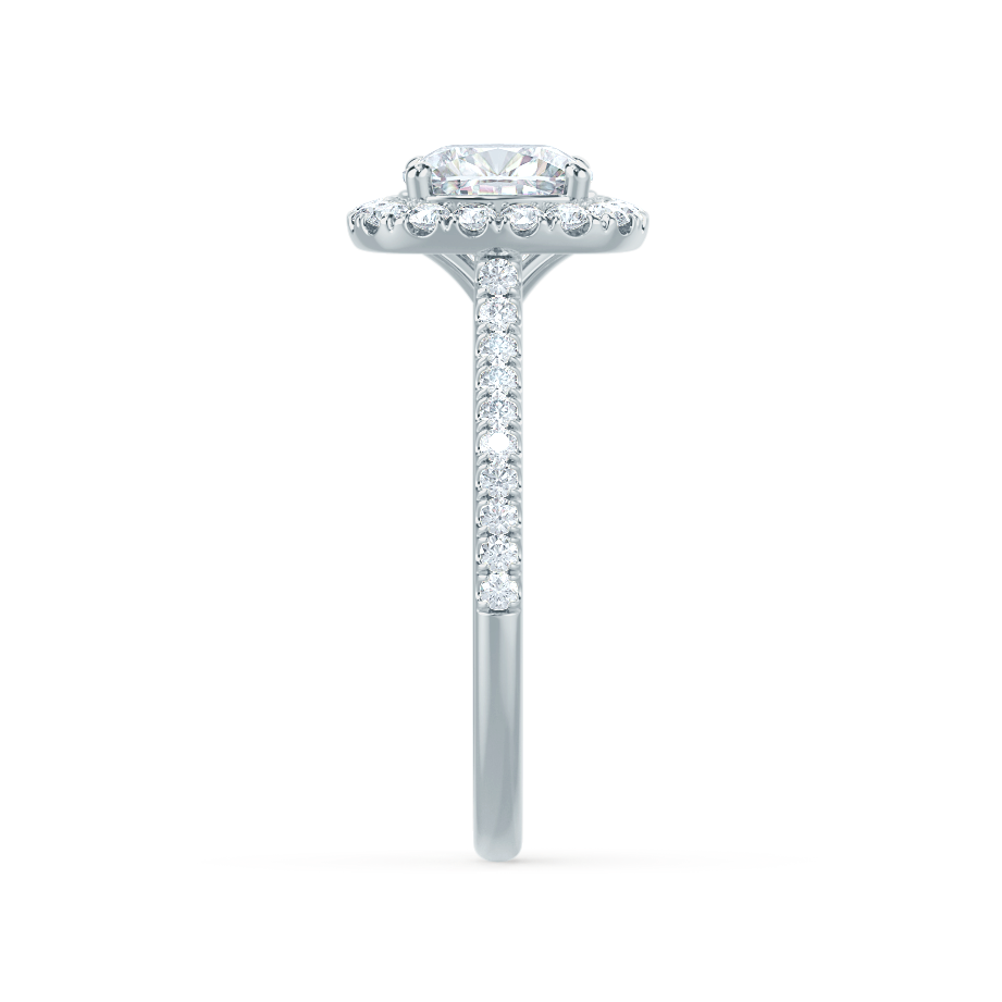 2.50 CT Cushion Halo CVD E/VS2 Diamond Engagement Ring