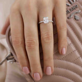 1.20 CT Radiant Hidden Halo CVD G/VS2 Diamond Engagement Ring