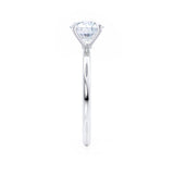 0.2 CT Oval Solitaire CVD E/VVS1 Diamond Engagement Ring
