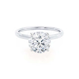 1.20 CT Round Solitaire CVD E/VS1 Diamond Engagement Ring
