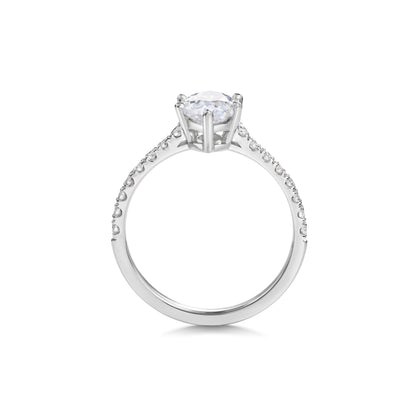 2 CT Marquise Cut Pave CVD F/VS1 Diamond Engagement Ring 4
