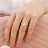 0.80 CT Cushion Solitaire CVD E/VS1 Diamond Engagement Ring