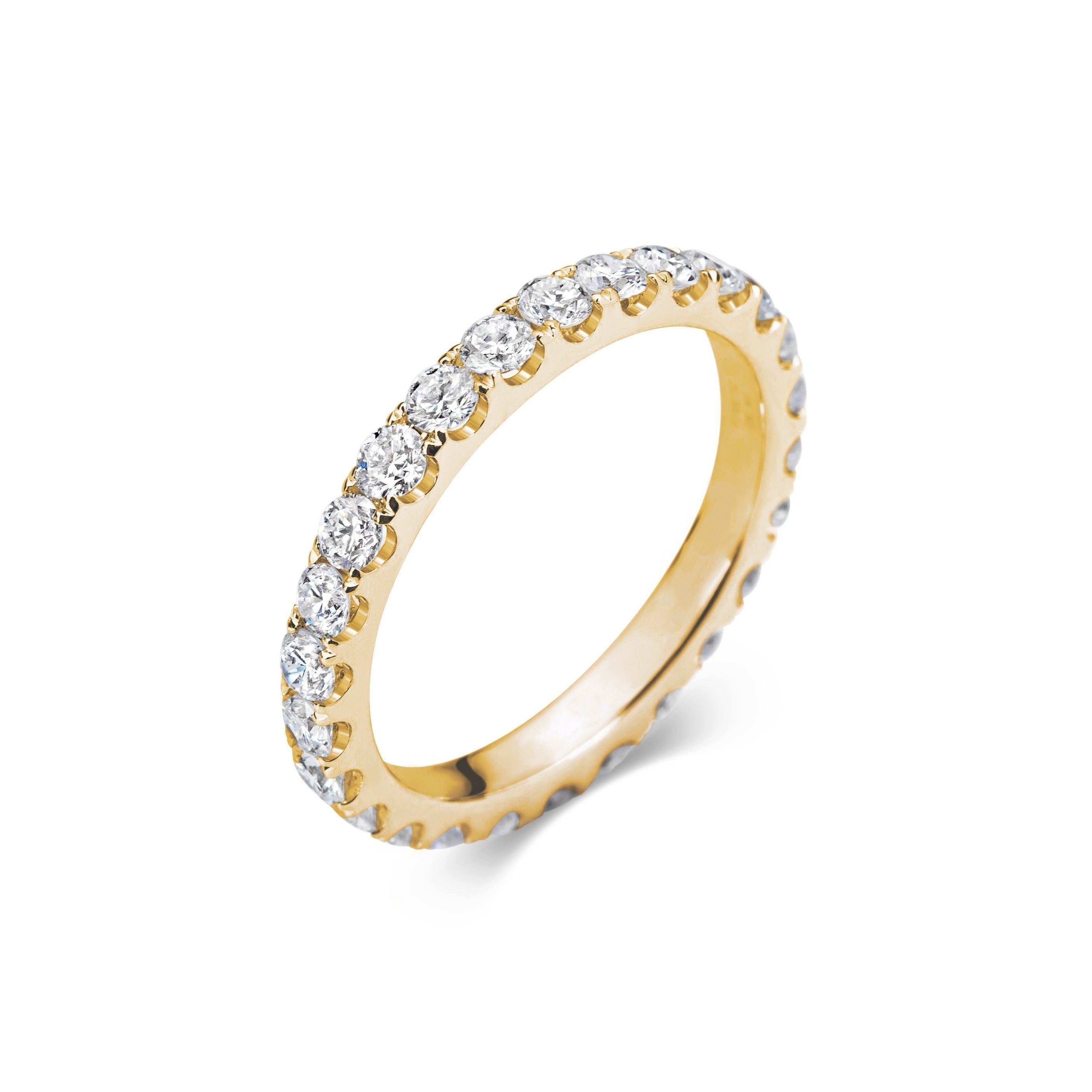 1.15 CT Round Full Eternity Lab Grown Diamond Wedding Band
