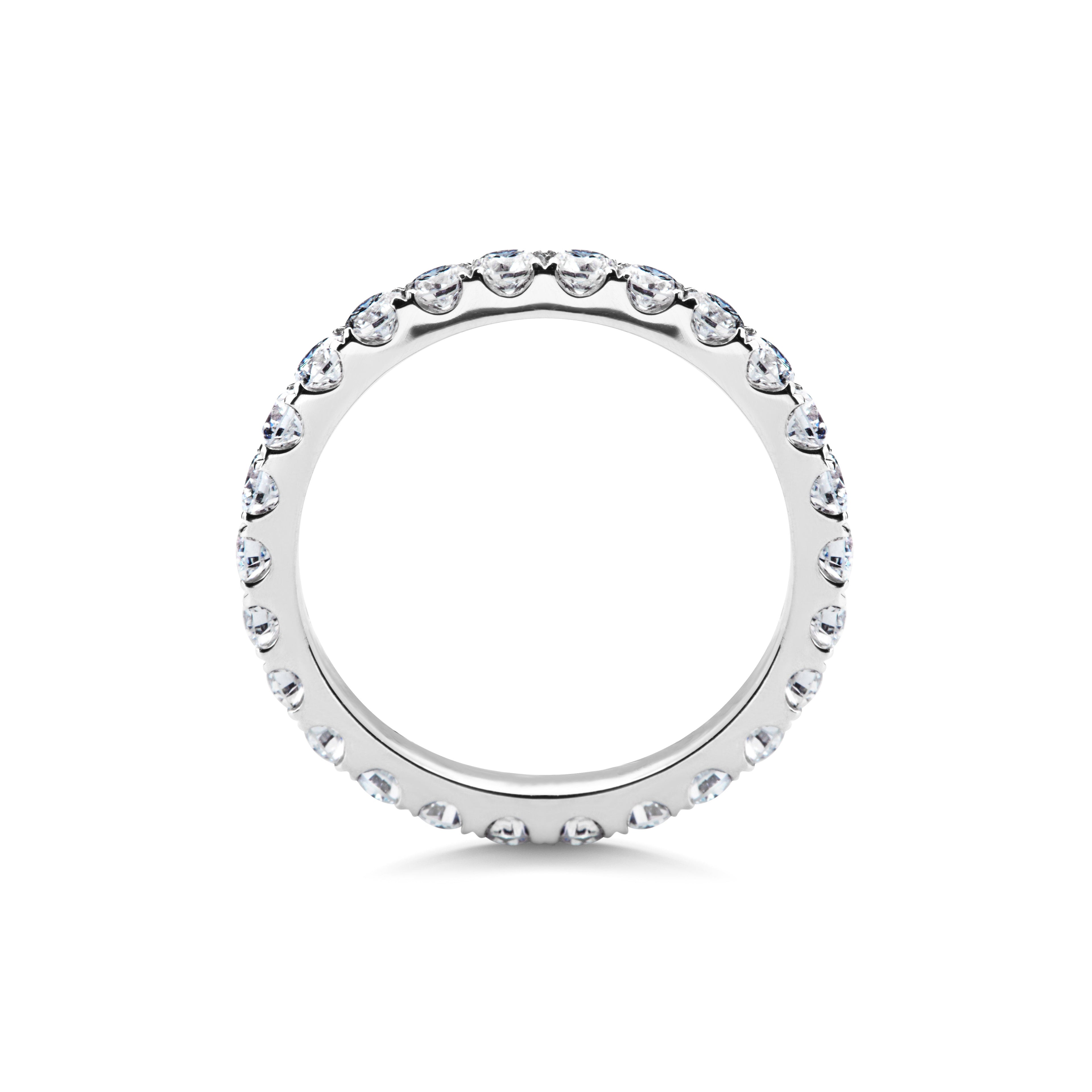 1.15 CT Round Full Eternity Lab Grown Diamond Wedding Band