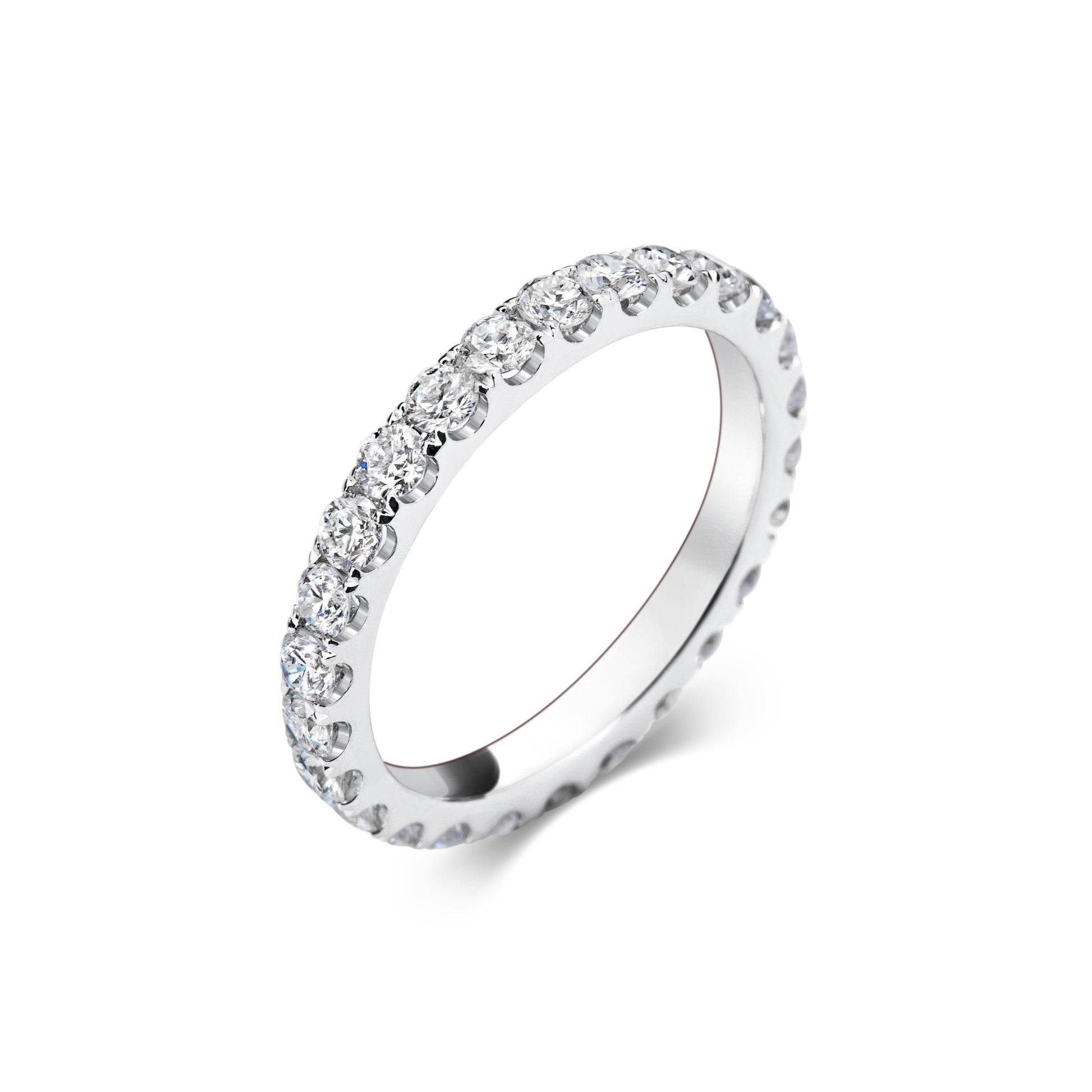 1.15 CT Round Full Eternity CVD EF/VVS Diamond Wedding Band 3