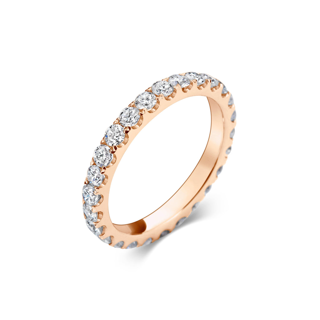1.15 CT Round Full Eternity Lab Grown Diamond Wedding Band