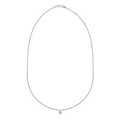 0.30 CT Pear Solitaire CVD F/VS Diamond Necklace 3