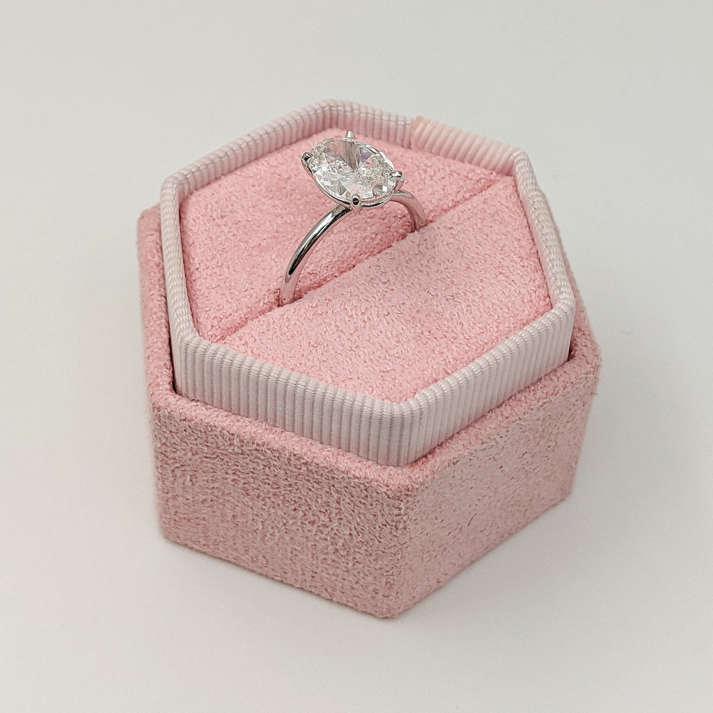 Oval Solitaire Lab Grown Diamond Engagement Ring
