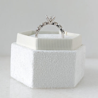 2.01 CT Oval Cut Pave CVD F/VS1 Diamond Engagement Ring 3