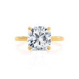 1.20 CT Cushion Hidden Halo CVD F/VS2 Diamond Engagement Ring