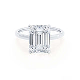 1.50 CT Emerald Hidden Halo CVD E/VVS1 Diamond Engagement Ring