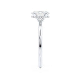 1.50 CT Oval Hidden Halo CVD  F/VVS1 Diamond Engagement Ring